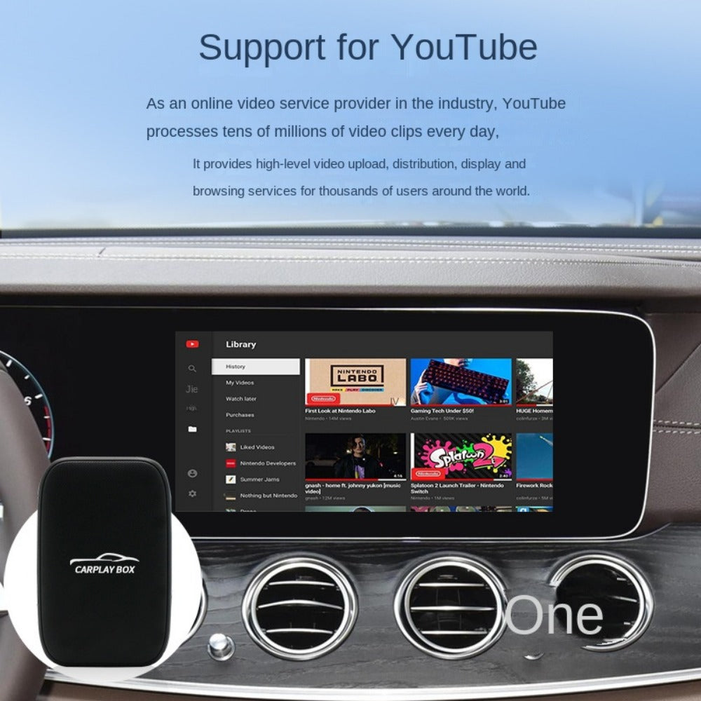 Wireless Carplay Android Auto Smart TV Box Support